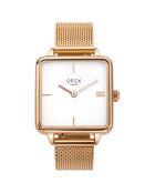 Montre Femme Square doré rose