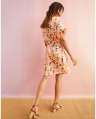 Robe courte Clothilde rose