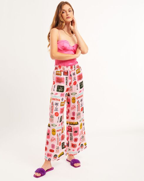Pantalon Domingo rose