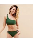 Maillot de bain 2 pièces Island noir/vert