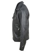 Veste en Cuir Brazza noire