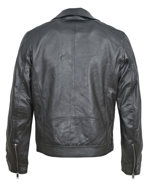 Veste en Cuir Brazza noire