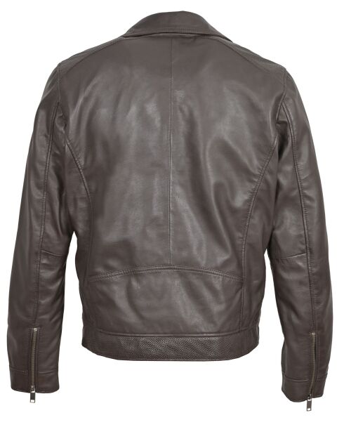 Veste en Cuir Brazza marron