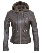 Veste en Cuir Coria marron