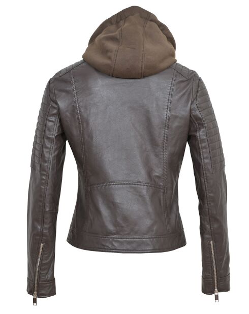 Veste en Cuir Coria marron