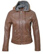 Veste en Cuir Coria cognac