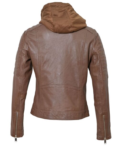 Veste en Cuir Coria cognac