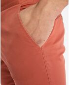 Pantalon chino Slim Fit uni orange moyen