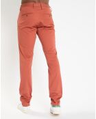 Pantalon chino Slim Fit uni orange moyen