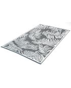 Tapis extérieur rectangulaire Hawaï motifs palmiers gris - 180x280 cm