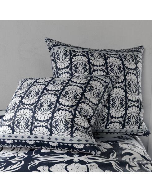 Parure housse de couette Folk bleue