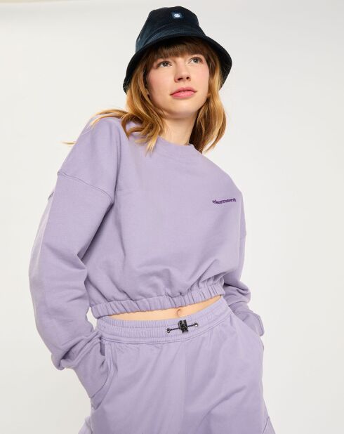 Sweat 100% Coton Bio Ferring Crew violet