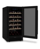 Cave à vin 32 bouteilles encastrables noire - 38x57.5x83 cm