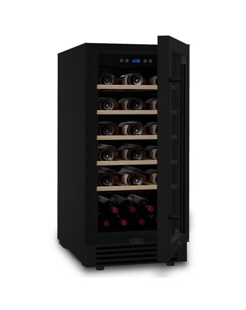 Cave à vin 32 bouteilles encastrables noire - 38x57.5x83 cm