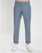 Hampton Travel Tropical blauwe getailleerde broek van wolmix