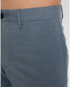 Hampton Travel Tropical blauwe getailleerde broek van wolmix