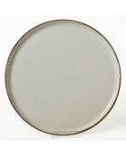 Service de table en céramique - 24 pièces blanc