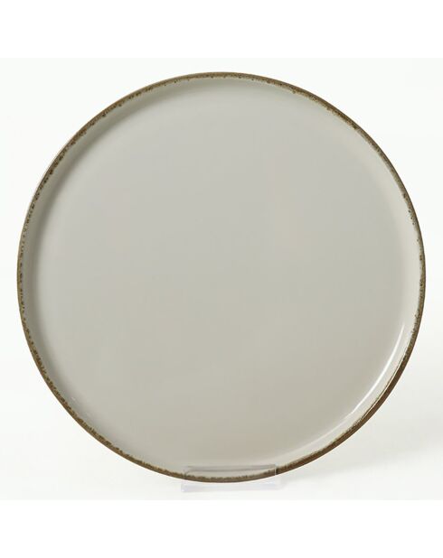 Service de table en céramique - 24 pièces blanc