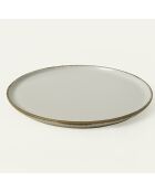 Service de table en céramique - 24 pièces blanc