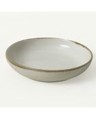 Service de table en céramique - 24 pièces blanc