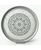 6 Assiettes plates blanches - D.28 cm