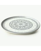 6 Assiettes plates blanches - D.28 cm