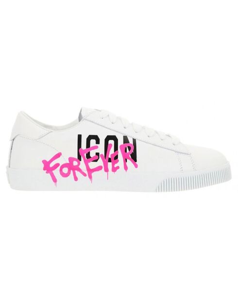 Baskets en Cuir Icon blanches