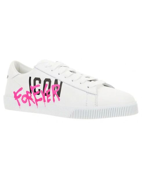 Baskets en Cuir Icon blanches