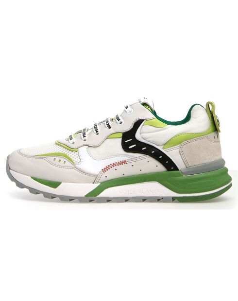 Sneakers en Cuir Louis gris/blanc/vert