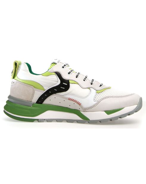 Sneakers en Cuir Louis gris/blanc/vert
