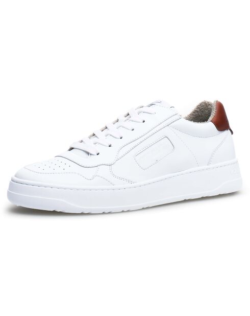 Sneakers Fabio blanc/marron