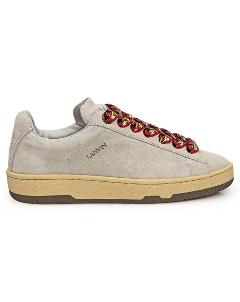 Baskets en Cuir Curb beiges
