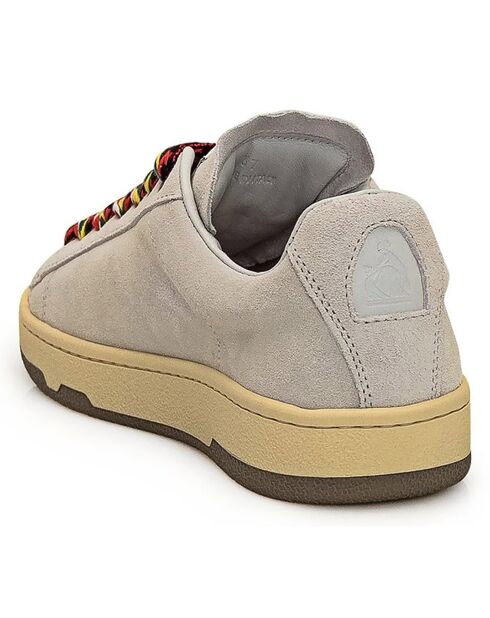 Baskets en Cuir Curb beiges