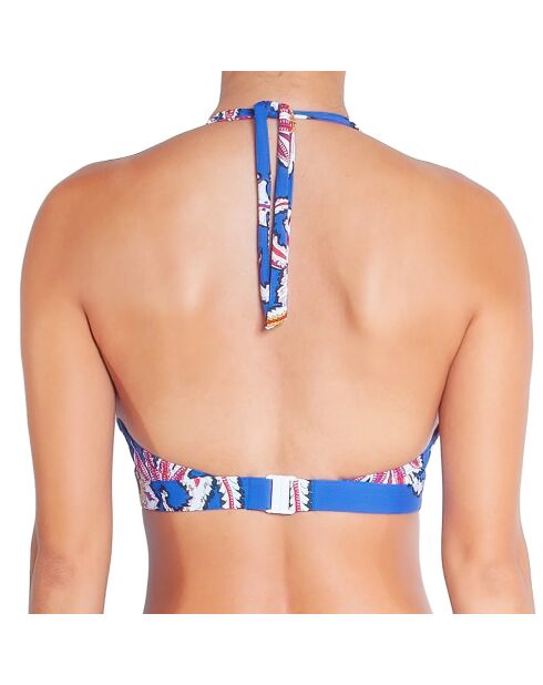 Top de bikini azul Darling