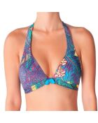 Haut de maillot de bain triangle Tropical Jungle multicolore