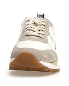 Sneakers en Cuir et Velours de Cuir Max beige/gris