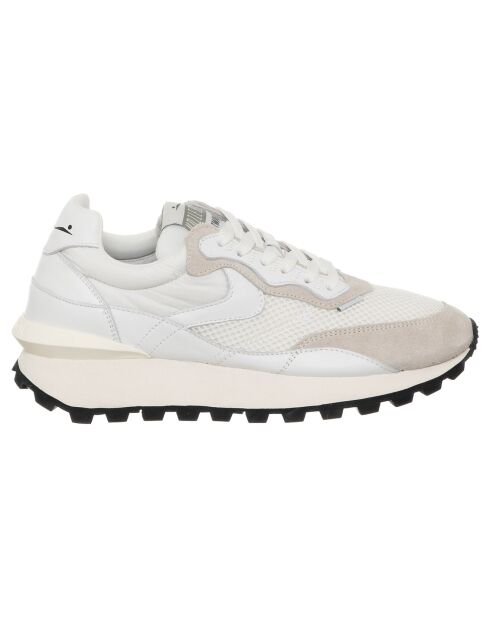 Sneakers en Cuir Léo blanches