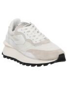 Sneakers en Cuir Léo blanches