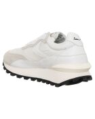 Sneakers en Cuir Léo blanches