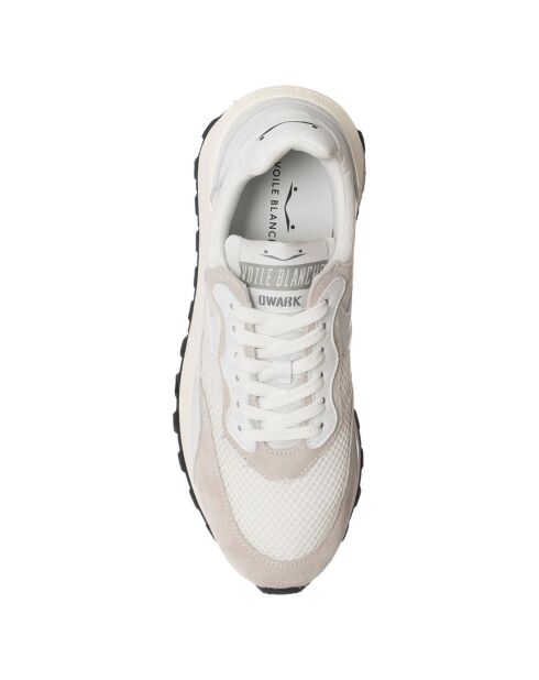 Sneakers en Cuir Léo blanches