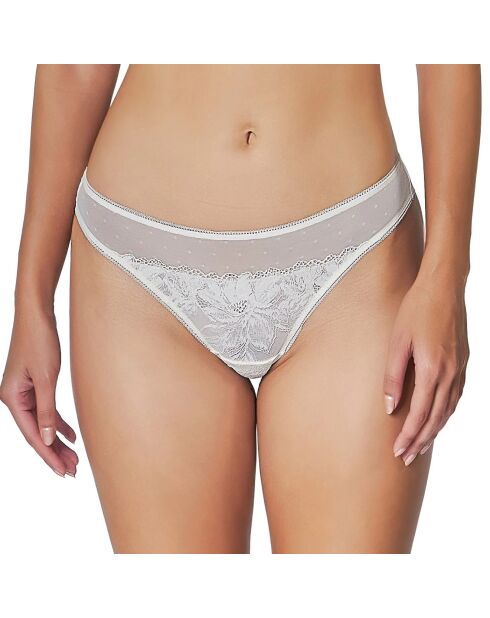 Tanga brésilien Heart Of Glass ivoire