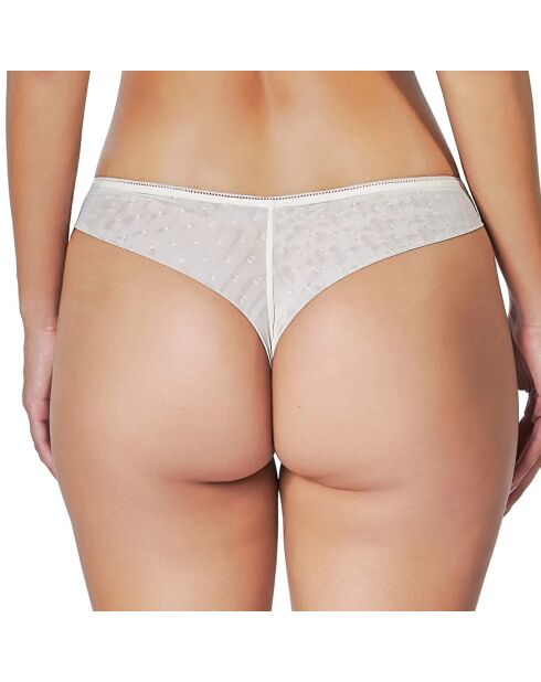 Tanga brésilien Heart Of Glass ivoire