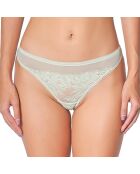 Braziliaanse string Heart Of Glass lichtgroen