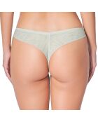 Braziliaanse string Heart Of Glass lichtgroen