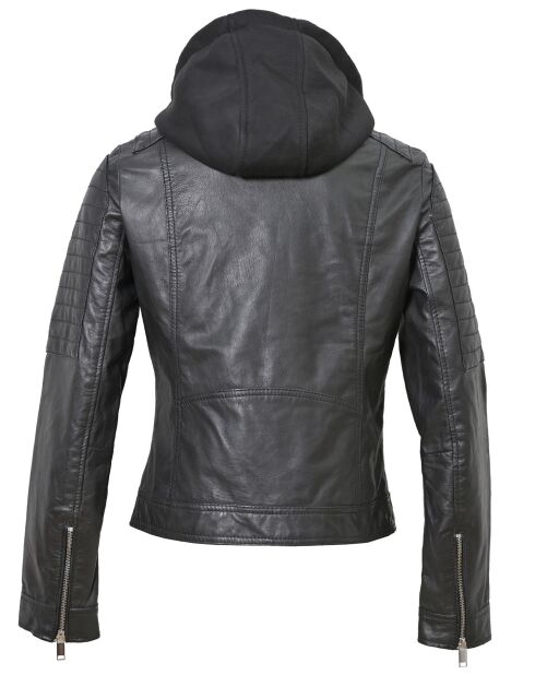 Veste en Cuir Coria noire