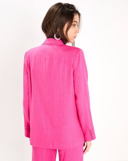 Veste en Lin mélangé Aileen fushia