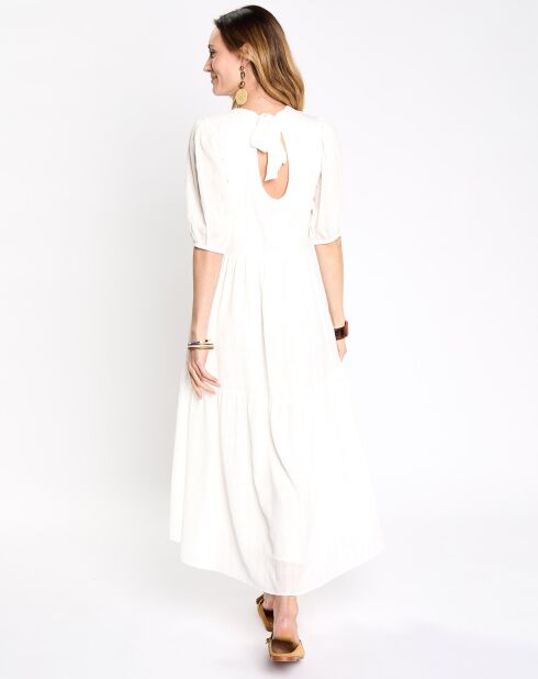 Robe longue bohème blanche