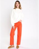 Jean 80's bord franc orange vif