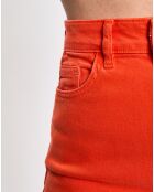 Jean 80's bord franc orange vif