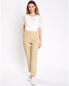 Pantalon classique beige